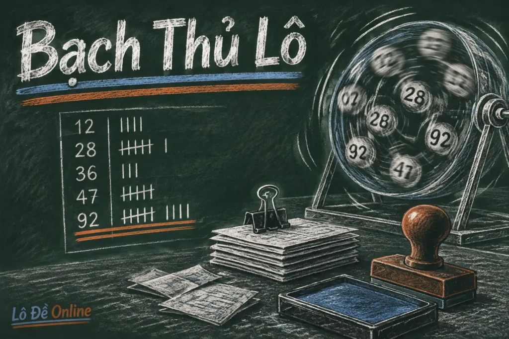 "Bạch thủ" nghĩa là chỉ chọn duy nhất một con số - bạch thủ lô