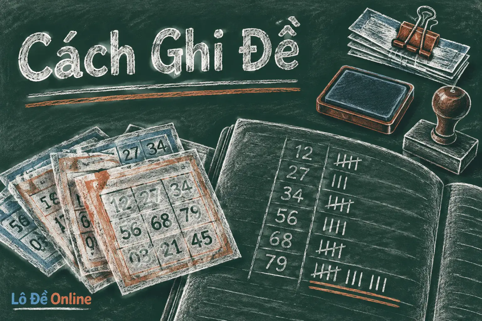 Ghi đề hiểu đơn giản là chọn một con số rồi đặt tiền vào đó - cách ghi đề