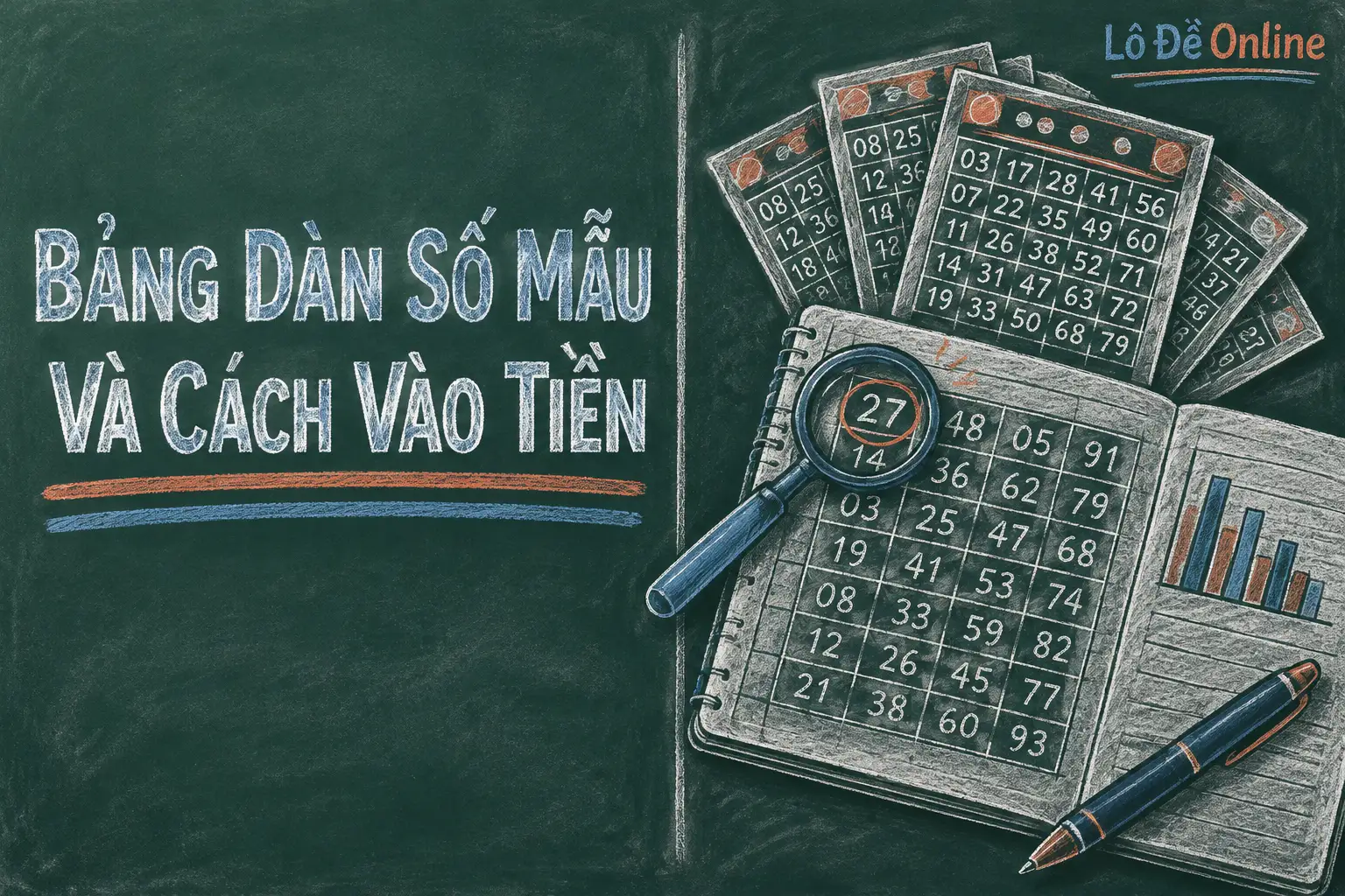 bạn dễ hình dung, giả sử bạn lập được dàn gồm các số sau - dàn đề 24 số