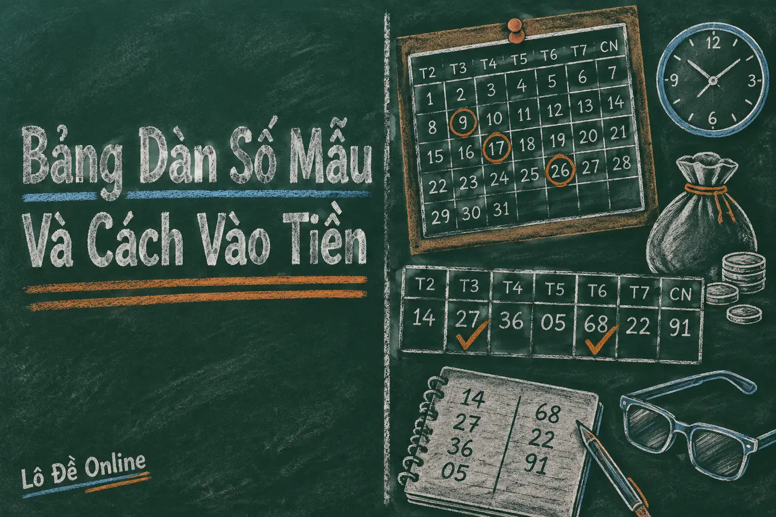 dễ hình dung, bạn hãy vẽ một bảng 10 hàng - dàn đề 56 số