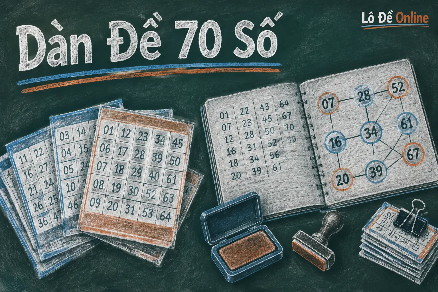 Hiểu đơn giản, dàn đề 70 số là một bộ gồm 70 con số hai chữ số mà bạn chọn ra để đánh cùng lúc cho giải đặc biệt của một ngày