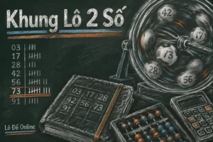 Lô 2 số là hai chữ số cuối của các giải trong kết quả xổ số kiến thiết miền Bắc - khung lô 2 số