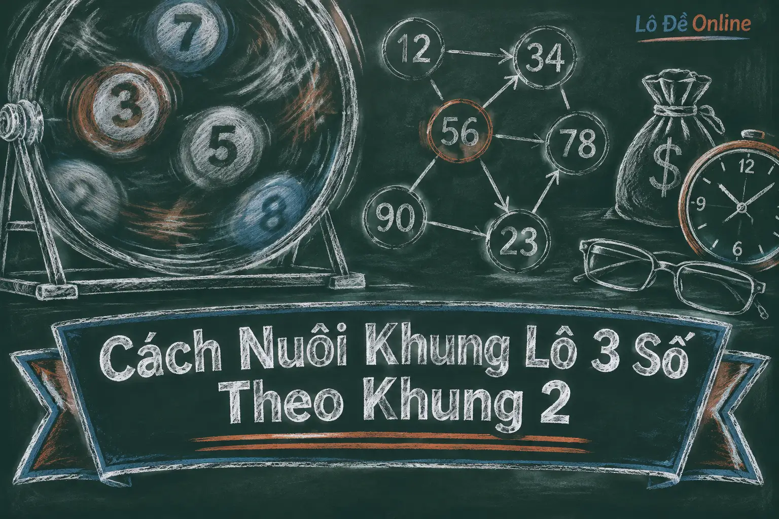 Nuôi khung nghĩa là giữ nguyên bộ số của mình trong suốt khung ngày đã chọn - khung lô 3 số
