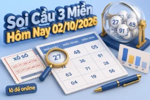 soi cầu 3 miền hôm nay 02/10/2026