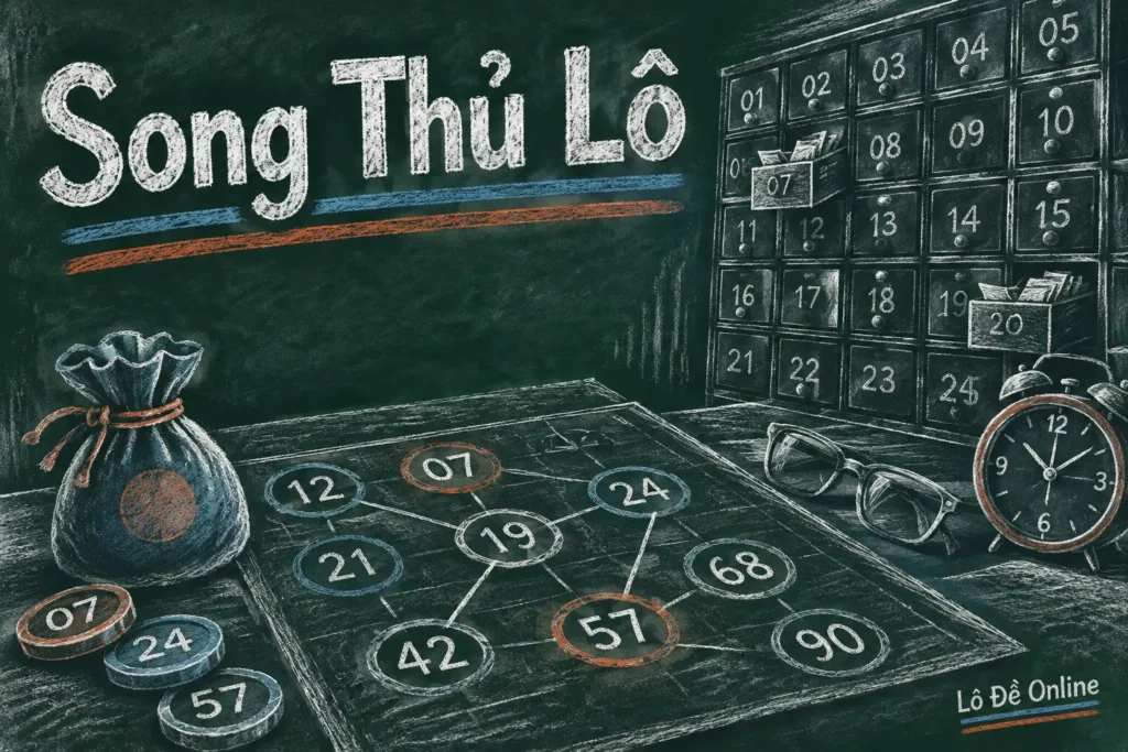 Song thủ lô là cách chọn sẵn đúng hai con lô 2 số để theo dõi
